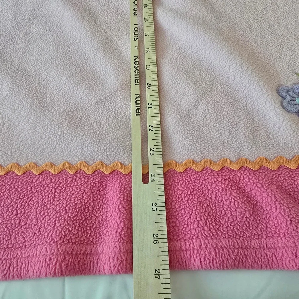 Child of Mine by Carters Fleece Baby Blanket Girl OS Pink Flower Snail Adorable